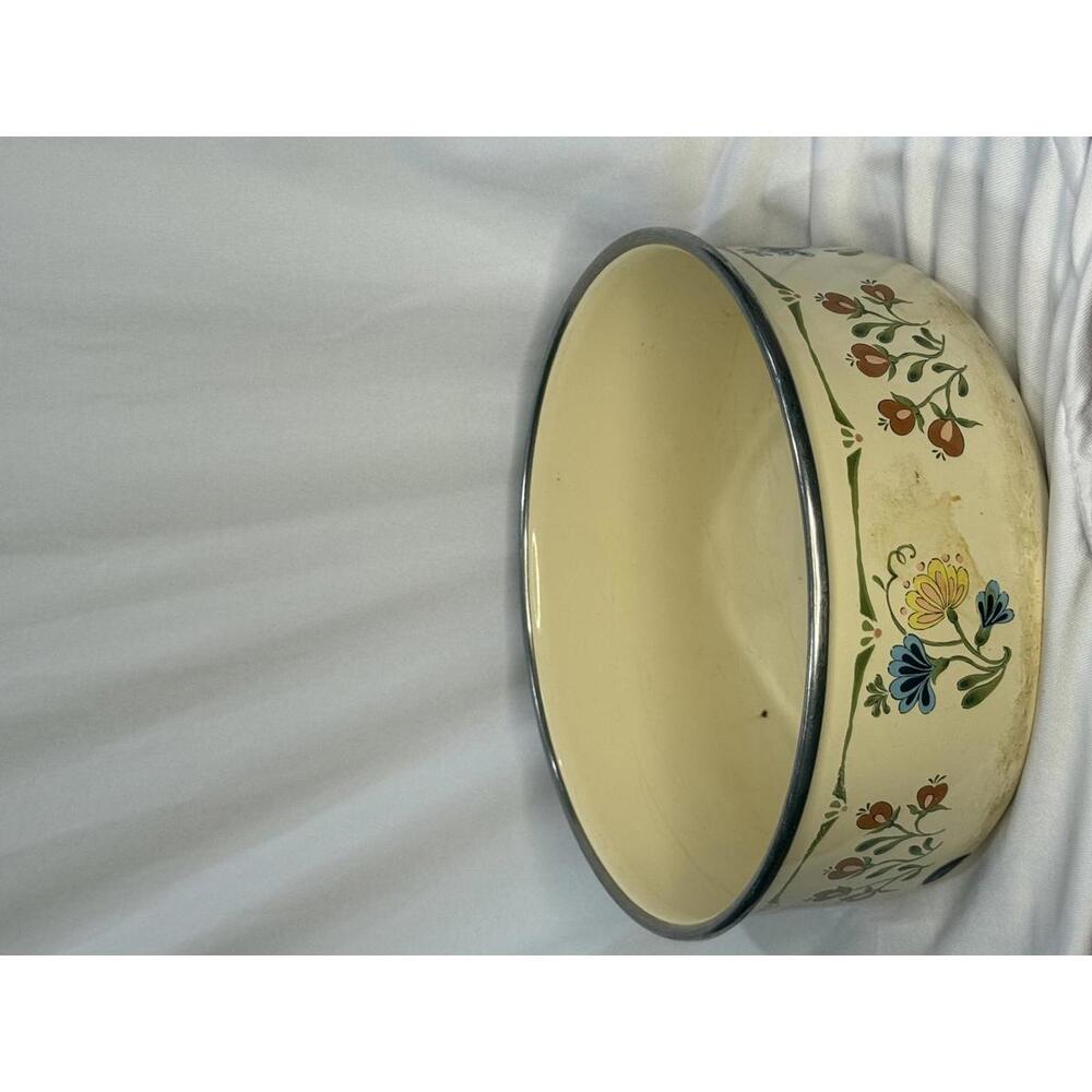 Kobe Metal Bowl Flowers Cream Floral J C Penney